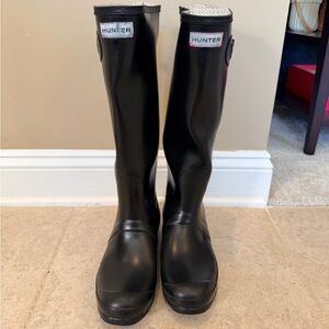 Hunter Tall Rain Boots in Black